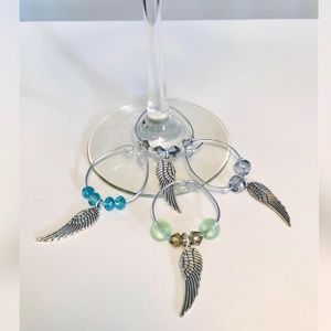 Angel Wings Wine Charms (Wine Glass Accessories)